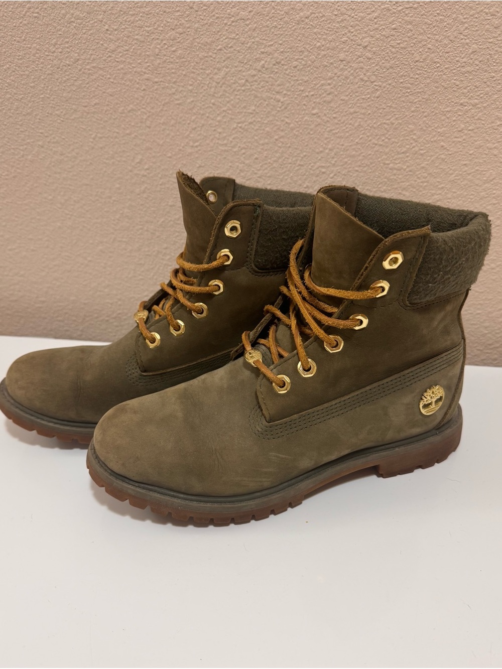 Timberland Green Suede Women’s Premium Boots